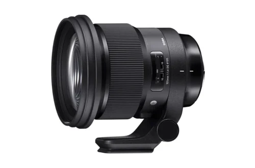 Sigma 105mm F1.4 DG HSM Art on a white background