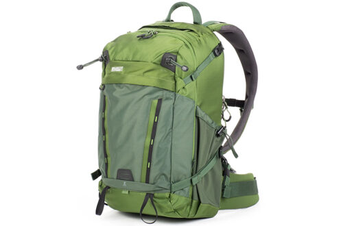 ThinkTank Backlight backpack in green.