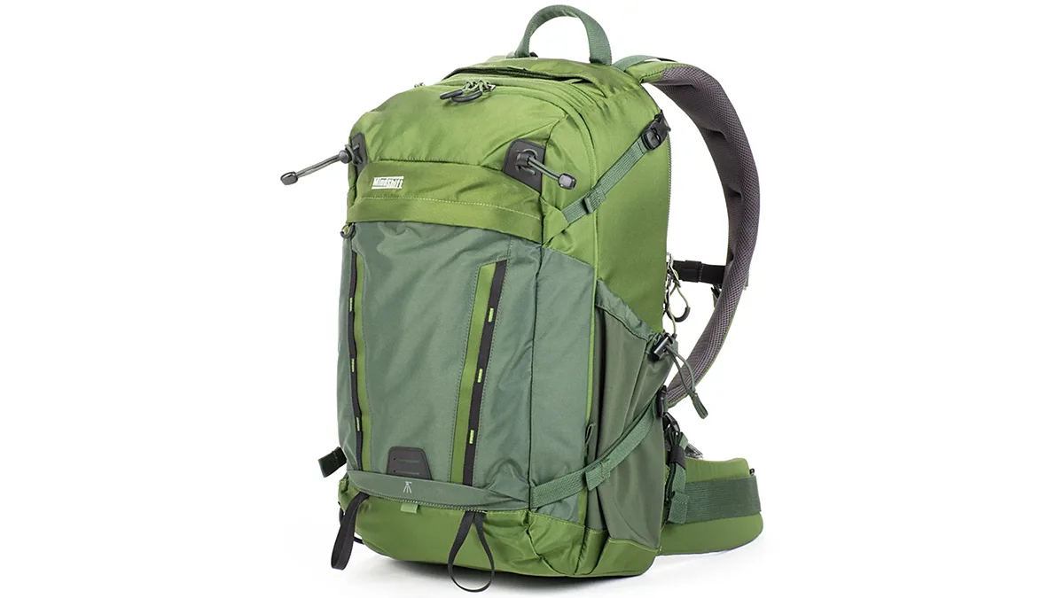 ThinkTank Backlight backpack in green.