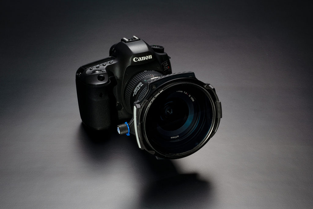 LEE 100 Filter Holder plus Polariser on a Canon EOS 5Ds