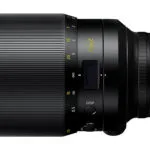 Noct Nikkor on a white background.