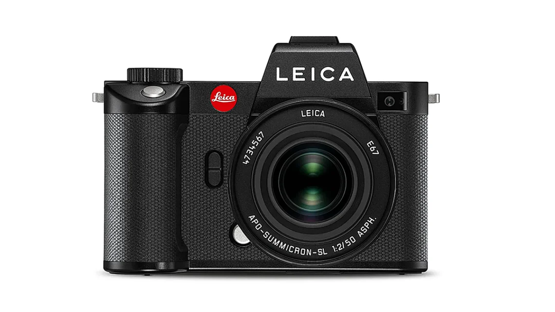 Leica SL2 camera with lens attached