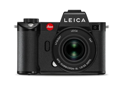 Leica SL2 camera with lens attached
