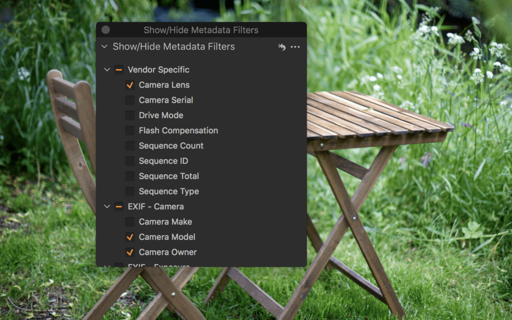 Save Filters for Searching Metadata