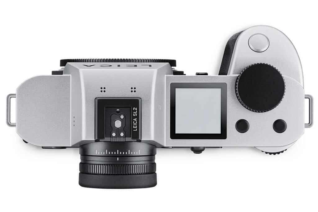 Leica SL2 silver top view