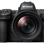 Nikon Z8 with 24-120mm lens attached from on.