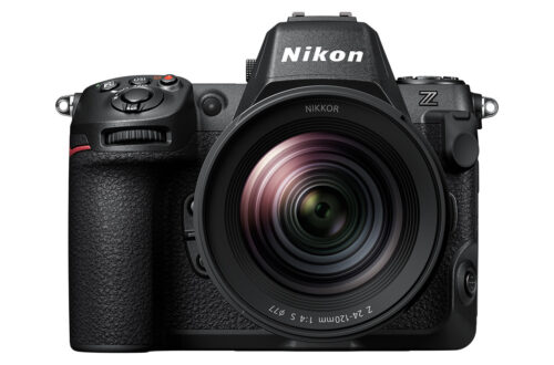 Nikon Z8 with 24-120mm lens attached from on.