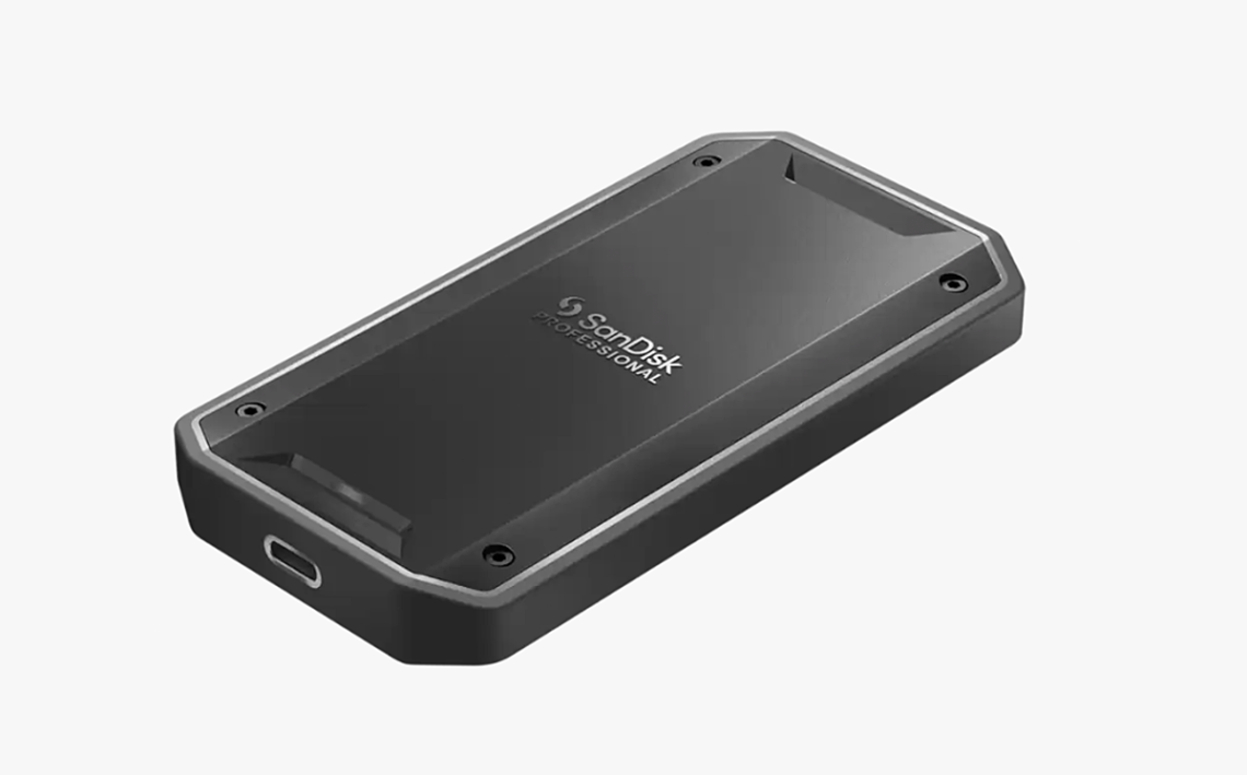 Pic of the SanDisk PRO-G40 SSD on a white back ground