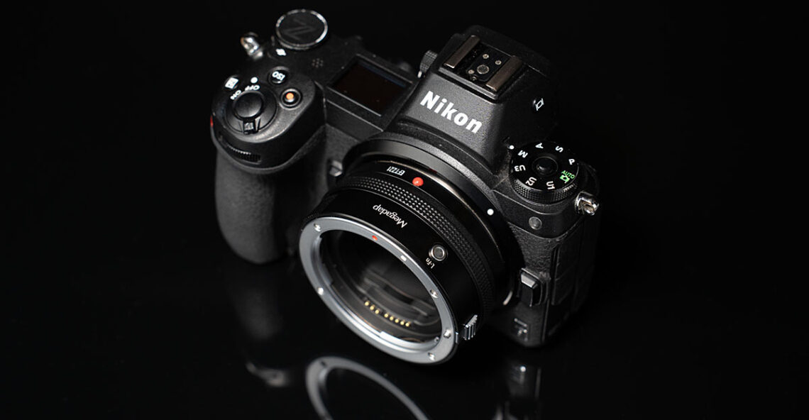 Megadap adapter on a Nikon