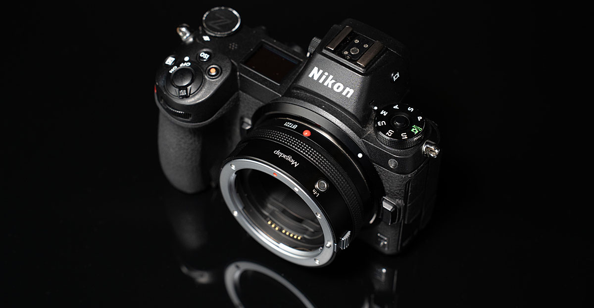 Megadap adapter on a Nikon