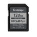 Picture shows a Nextorage SDXC card on a white background