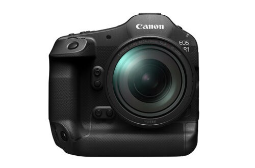 Canon EOS R1 with lens