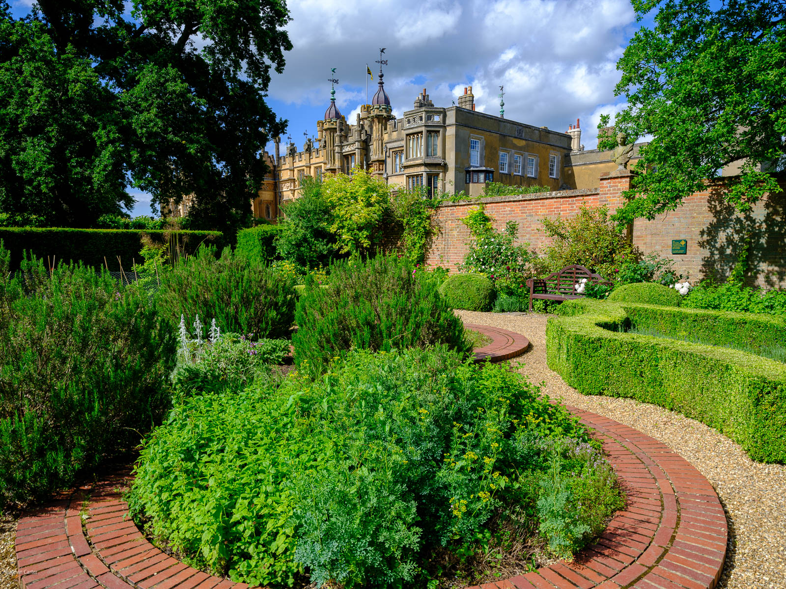 Tilt and Shift photo of Knebworth House.
