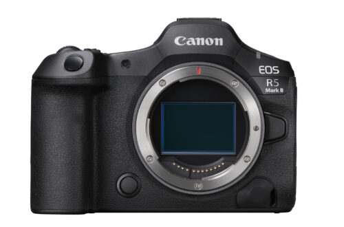 New EOS R5II on a white background,
