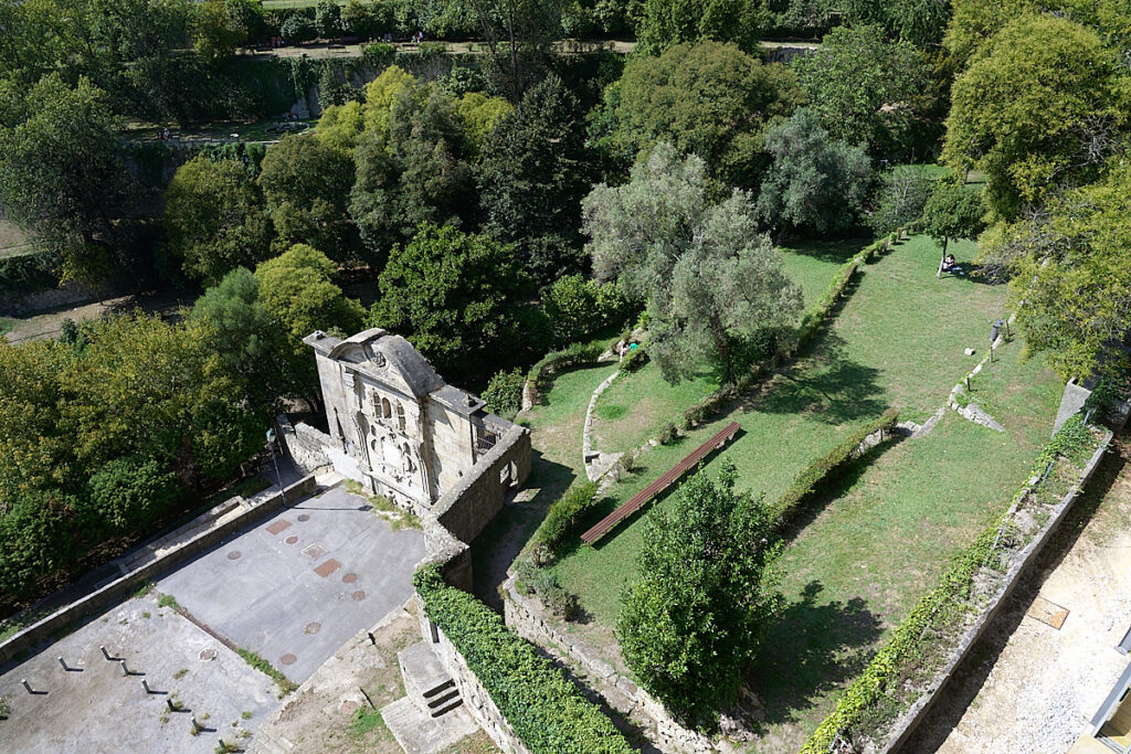City gardens viewed from above
