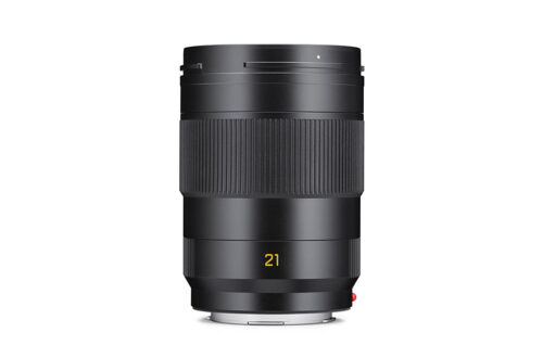 Leica Super-APO-Summicron-SL lens on a white background