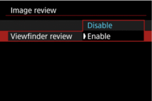 Enable EVF in the Canon EOS R5