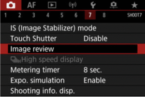 How to set the viewfinder displalay in the Canon EOS R5