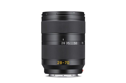 Leica lightweight 28-70mm F2.8 zoom on a white background