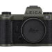 Green coloured mirrorless camera