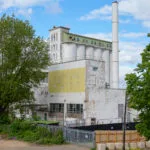 Old dissued grain silo