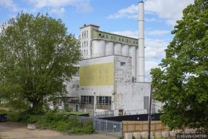 Old dissued grain silo