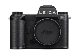Black Leica SL3 P on white background