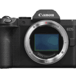 Canon EOS R8 Mark II mirrorless camera body, shown from the front.